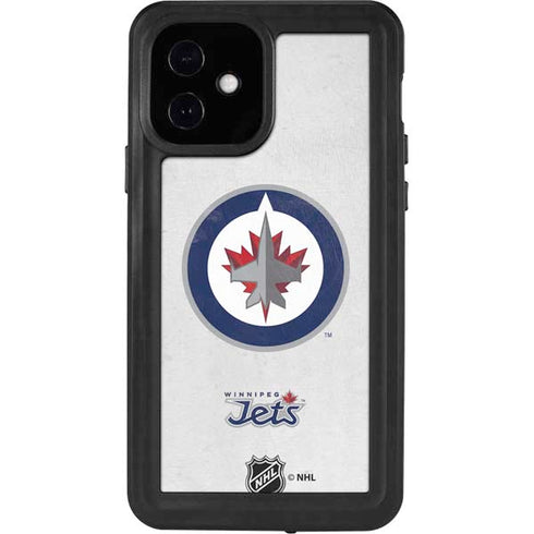 NHL Winnipeg Jets Distressed iPhone 12 Waterproof Case