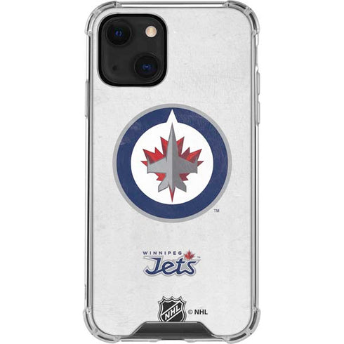 NHL Winnipeg Jets Distressed iPhone 14 Clear Case