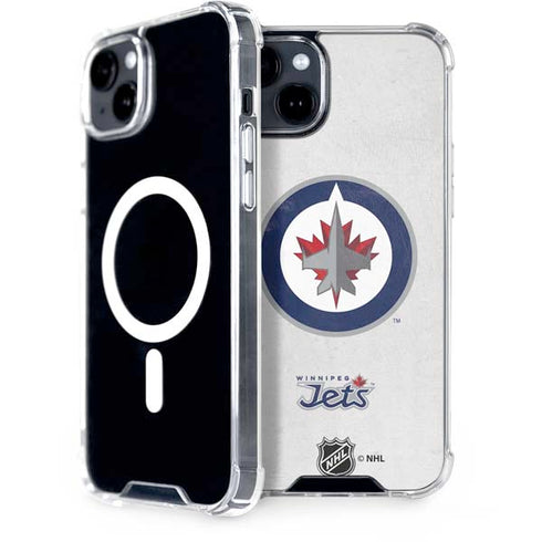 NHL Winnipeg Jets Distressed iPhone 15 Plus MagSafe Case