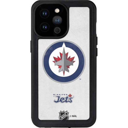 NHL Winnipeg Jets Distressed iPhone 14 Pro Max Waterproof Case
