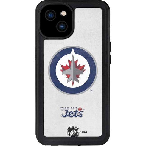 NHL Winnipeg Jets Distressed iPhone 15 Plus Waterproof Case