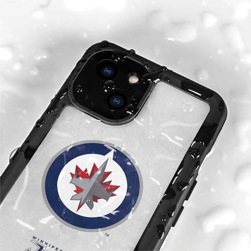 NHL Winnipeg Jets Distressed iPhone 15 Plus Waterproof Case