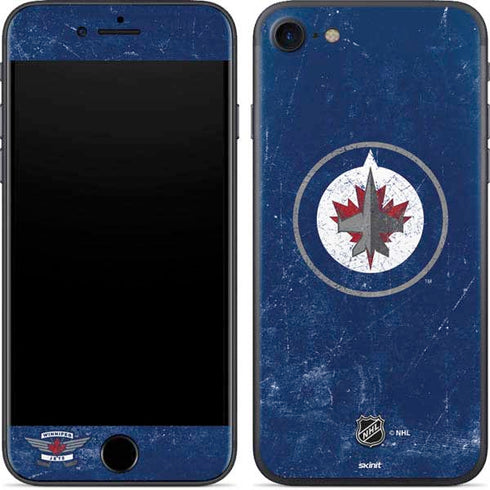NHL Winnipeg Jets Distressed Logo iPhone 7 Skin