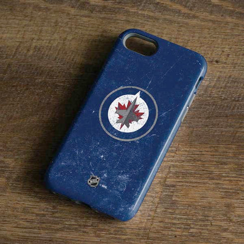 NHL Winnipeg Jets Distressed Logo iPhone 8 Pro Case