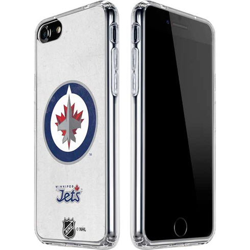 NHL Winnipeg Jets Distressed iPhone SE (2nd & 3rd Gen) Clear Case