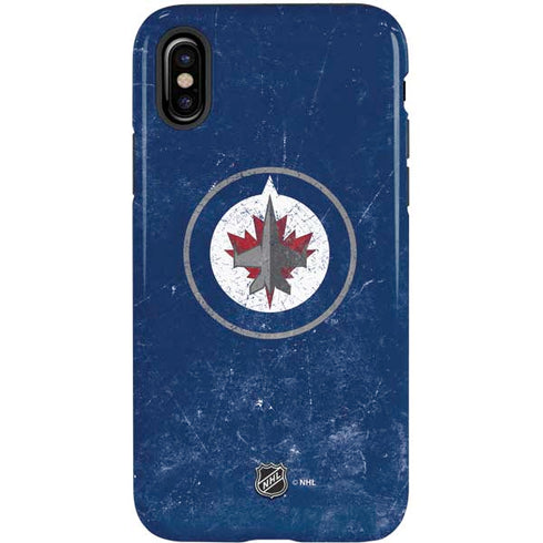 NHL Winnipeg Jets Distressed Logo iPhone X Pro Case