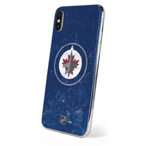 NHL Winnipeg Jets Distressed Logo iPhone X Skin