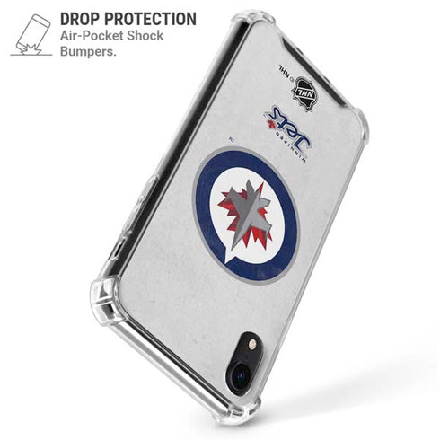 NHL Winnipeg Jets Distressed iPhone XR Clear Case