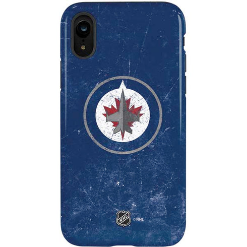 NHL Winnipeg Jets Distressed Logo iPhone XR Pro Case