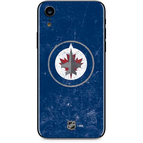 NHL Winnipeg Jets Distressed Logo iPhone XR Skin