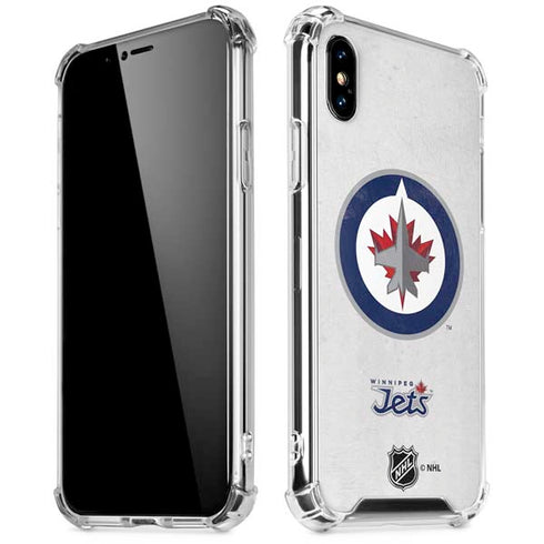 NHL Winnipeg Jets Distressed iPhone XS Max Clear Case
