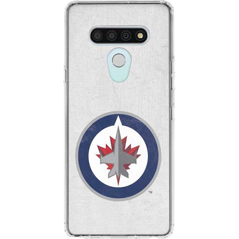 NHL Winnipeg Jets Distressed LG Stylo 6 Clear Case