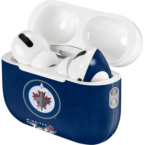 NHL Winnipeg Jets Distressed Logo AirPods Pro 2nd Gen Skin
