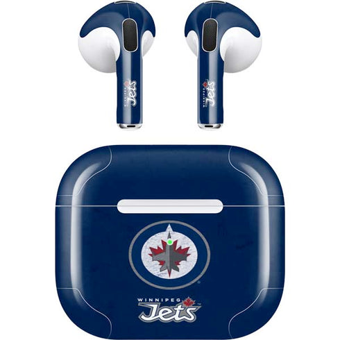 NHL Winnipeg Jets Distressed Logo Apple AirPods (3rd Gen 2021) Skin