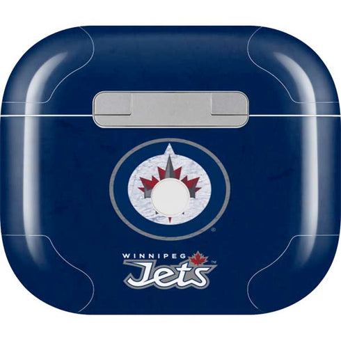 NHL Winnipeg Jets Distressed Logo Apple AirPods (3rd Gen 2021) Skin