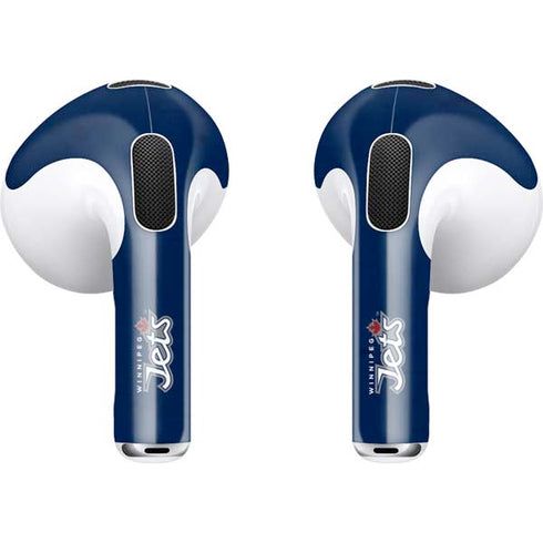 NHL Winnipeg Jets Distressed Logo Apple AirPods (3rd Gen 2021) Skin