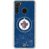 NHL Winnipeg Jets Distressed Logo Galaxy A21 Clear Case