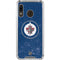 NHL Winnipeg Jets Distressed Logo Galaxy A30 Clear Case