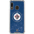NHL Winnipeg Jets Distressed Logo Galaxy A30 Clear Case