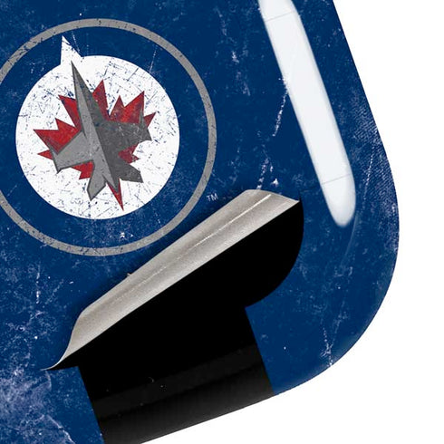 NHL Winnipeg Jets Distressed Logo Galaxy Buds Live Skin