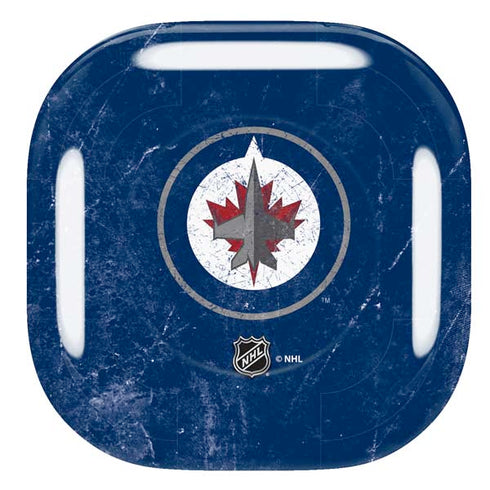 NHL Winnipeg Jets Distressed Logo Galaxy Buds Pro Skin