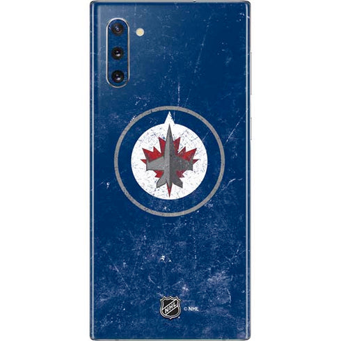 NHL Winnipeg Jets Distressed Logo Galaxy Note 10 Skin