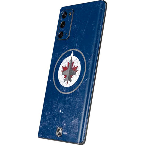 NHL Winnipeg Jets Distressed Logo Galaxy Note20 5G Skin
