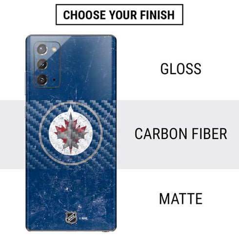 NHL Winnipeg Jets Distressed Logo Galaxy Note20 5G Skin