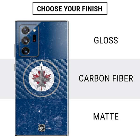 NHL Winnipeg Jets Distressed Logo Galaxy Note20 Ultra 5G Skin