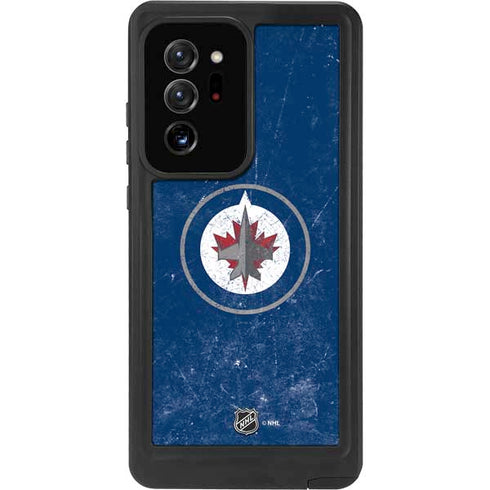 NHL Winnipeg Jets Distressed Logo Galaxy Note20 Ultra 5G Waterproof Case