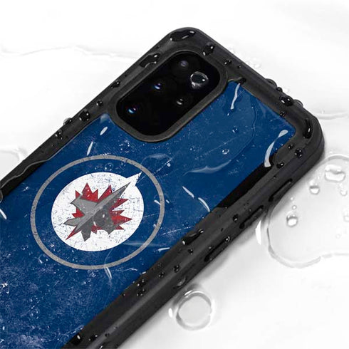 NHL Winnipeg Jets Distressed Logo Galaxy S20 Plus Waterproof Case