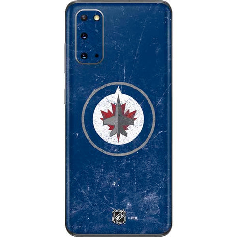 NHL Winnipeg Jets Distressed Logo Galaxy S20 Skin