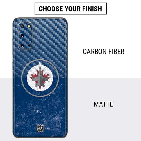 NHL Winnipeg Jets Distressed Logo Galaxy S20 Skin