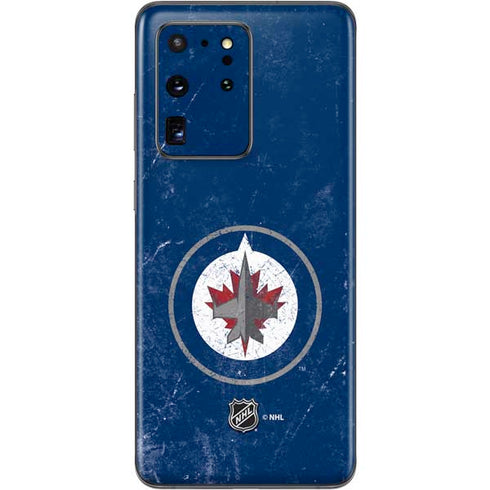 NHL Winnipeg Jets Distressed Logo Galaxy S20 Ultra 5G Skin