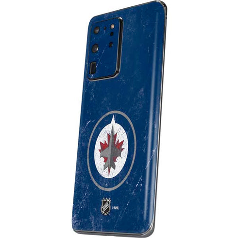 NHL Winnipeg Jets Distressed Logo Galaxy S20 Ultra 5G Skin