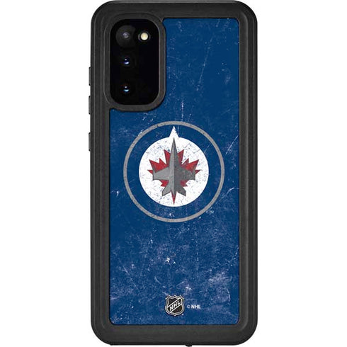NHL Winnipeg Jets Distressed Logo Galaxy S20 Waterproof Case