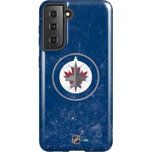 NHL Winnipeg Jets Distressed Logo Galaxy S21 5G Pro Case
