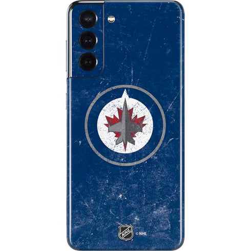 NHL Winnipeg Jets Distressed Logo Galaxy S21 5G Skin