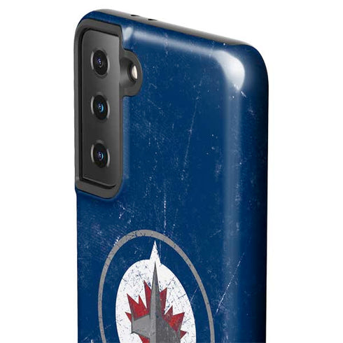 NHL Winnipeg Jets Distressed Logo Galaxy S21 FE Pro Case
