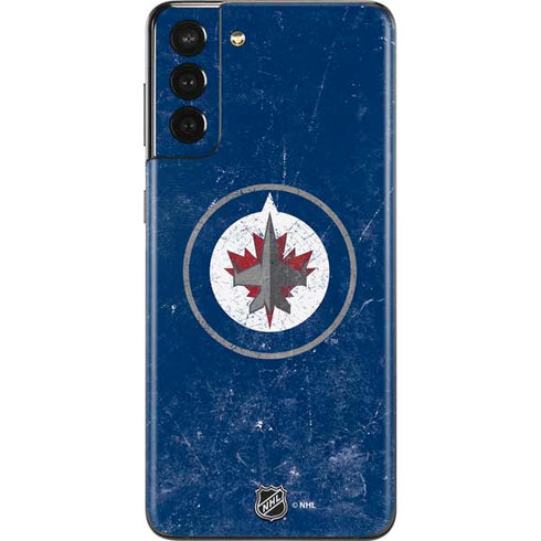 NHL Winnipeg Jets Distressed Logo Galaxy S21 Plus 5G Skin