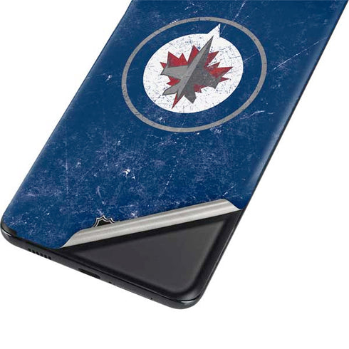 NHL Winnipeg Jets Distressed Logo Galaxy S21 Plus 5G Skin