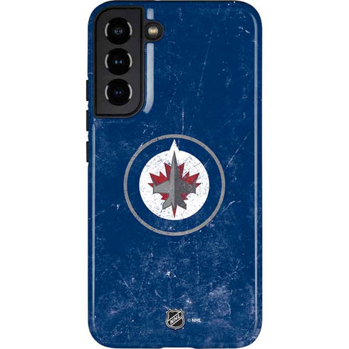 NHL Winnipeg Jets Distressed Logo Galaxy S22 Plus Pro Case