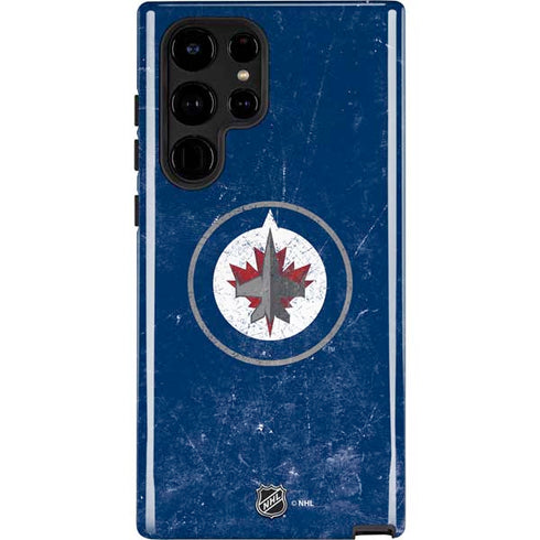 NHL Winnipeg Jets Distressed Logo Galaxy S22 Ultra Pro Case
