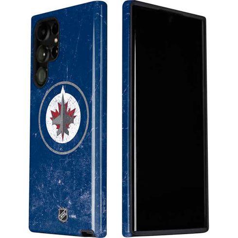 NHL Winnipeg Jets Distressed Logo Galaxy S22 Ultra Pro Case