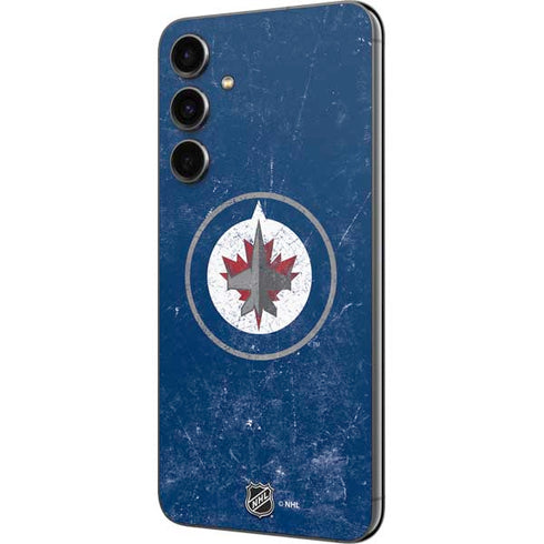 NHL Winnipeg Jets Distressed Logo Galaxy S23 FE Skin
