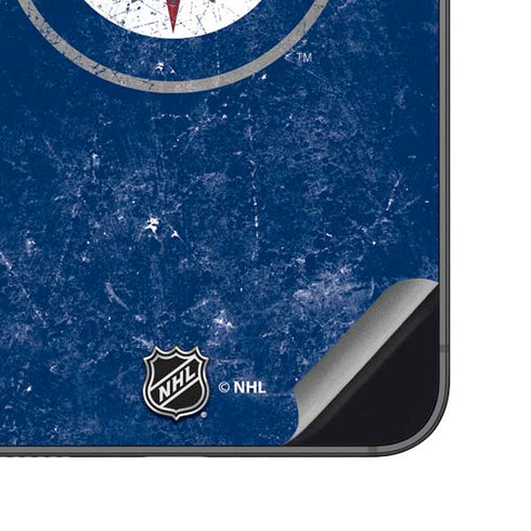 NHL Winnipeg Jets Distressed Logo Galaxy S23 FE Skin