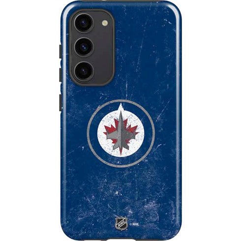 NHL Winnipeg Jets Distressed Logo Galaxy S23 Plus Pro Case