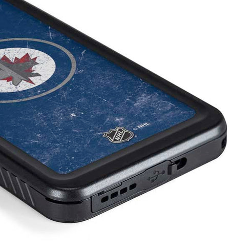 NHL Winnipeg Jets Distressed Logo Galaxy S23 Plus Waterproof Case