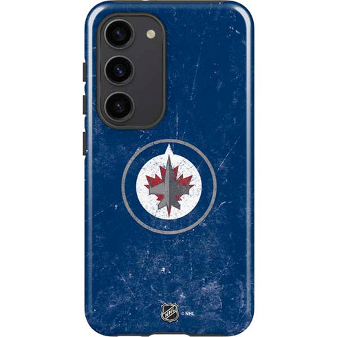 NHL Winnipeg Jets Distressed Logo Galaxy S23 Pro Case