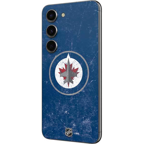 NHL Winnipeg Jets Distressed Logo Galaxy S23 Skin